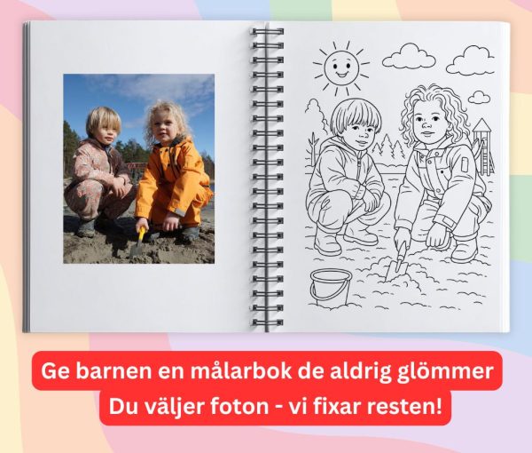 Personlig Målarbok - En målarbok skapad med dina egna bilder!