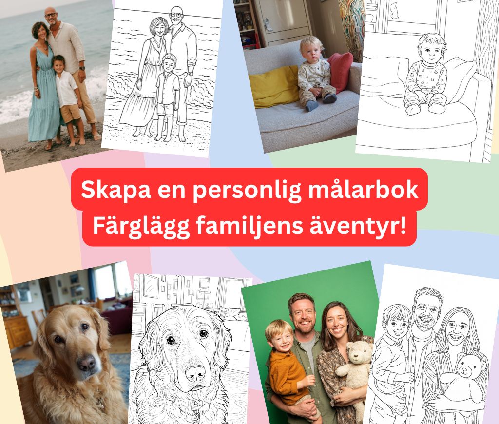 Personlig Målarbok - En målarbok skapad med dina egna bilder! - Bild 2