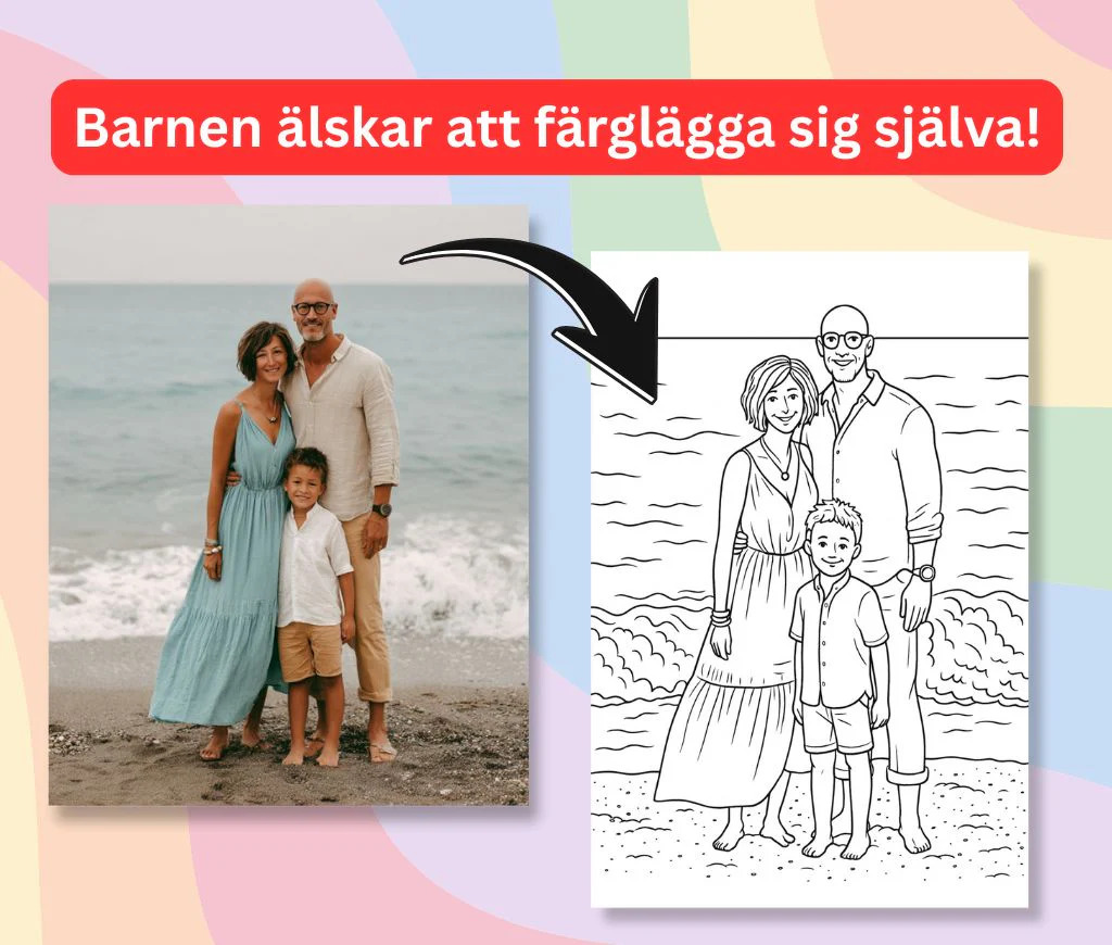 Personlig Målarbok - En målarbok skapad med dina egna bilder! - Bild 3